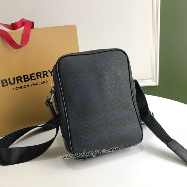 Burberry專門店新款London斜背包 巴寶莉London格紋男士單肩斜挎包 yxb1294